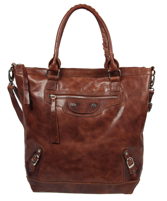 Whipstitch Handle Convertible Shopper