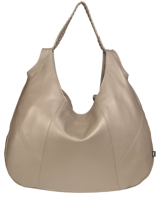 Soft Italian Vintage Convertible Hobo with Whipstitch Handle