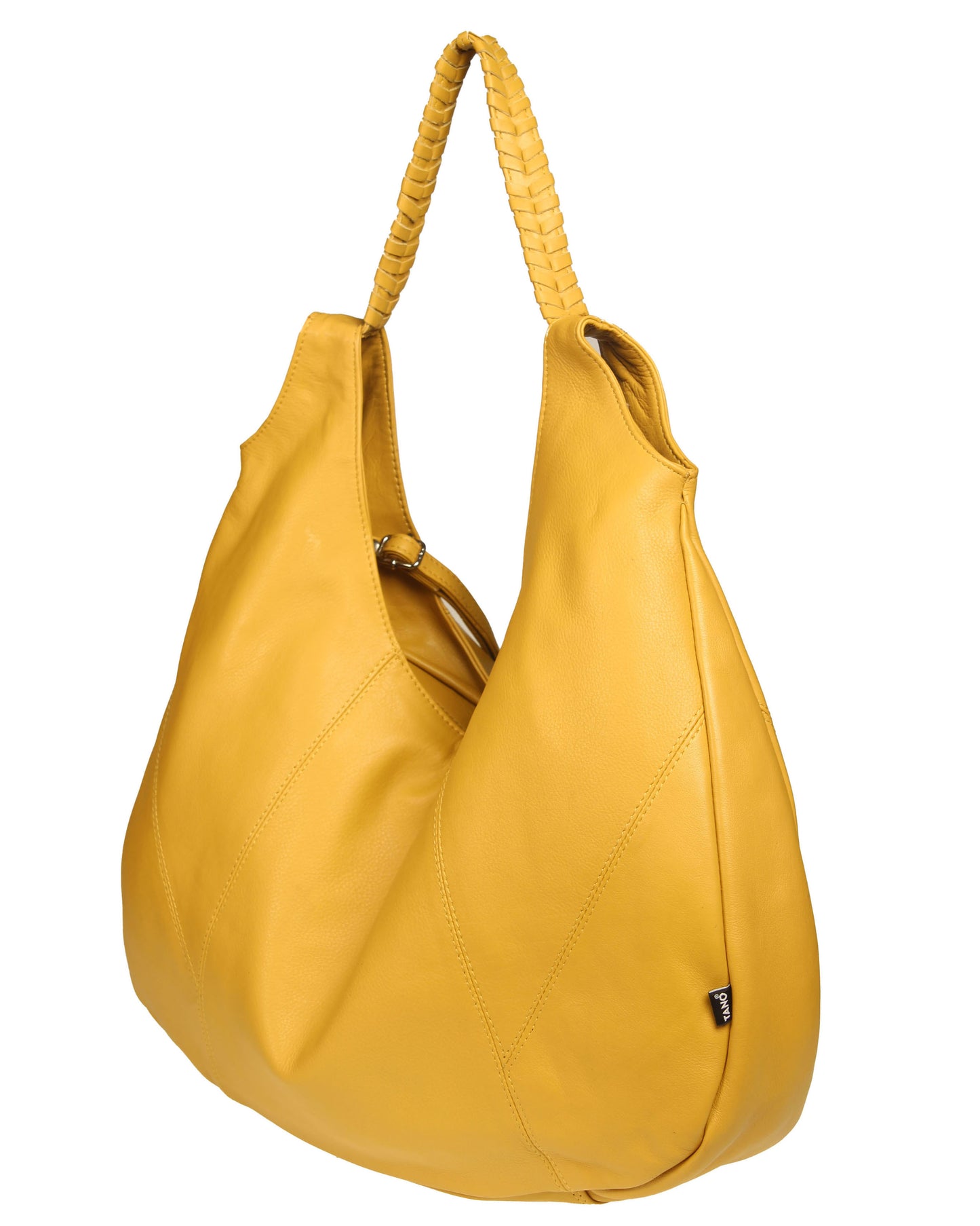 Soft Italian Vintage Convertible Hobo with Whipstitch Handle