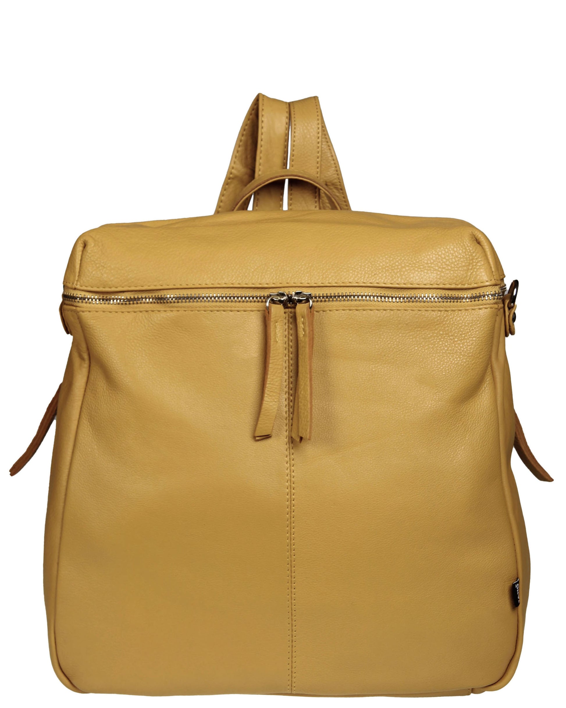 cavalieri soft small italian leather rucksack backpack shoulder bag Soft Italian Camera Top Backpack / Shoulder – Tano