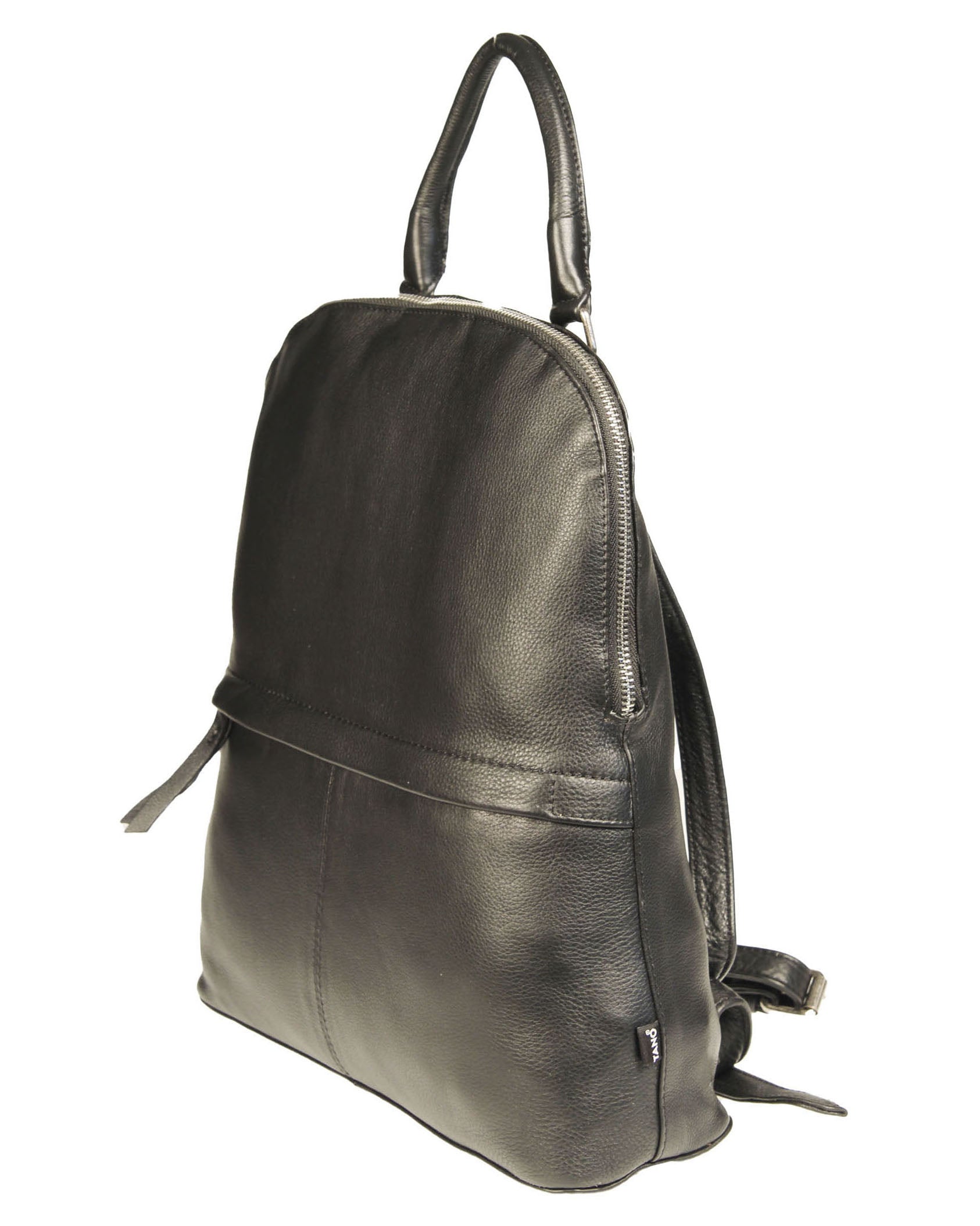 circle backpack leather Soft Italian Round Top Backpack – Tano