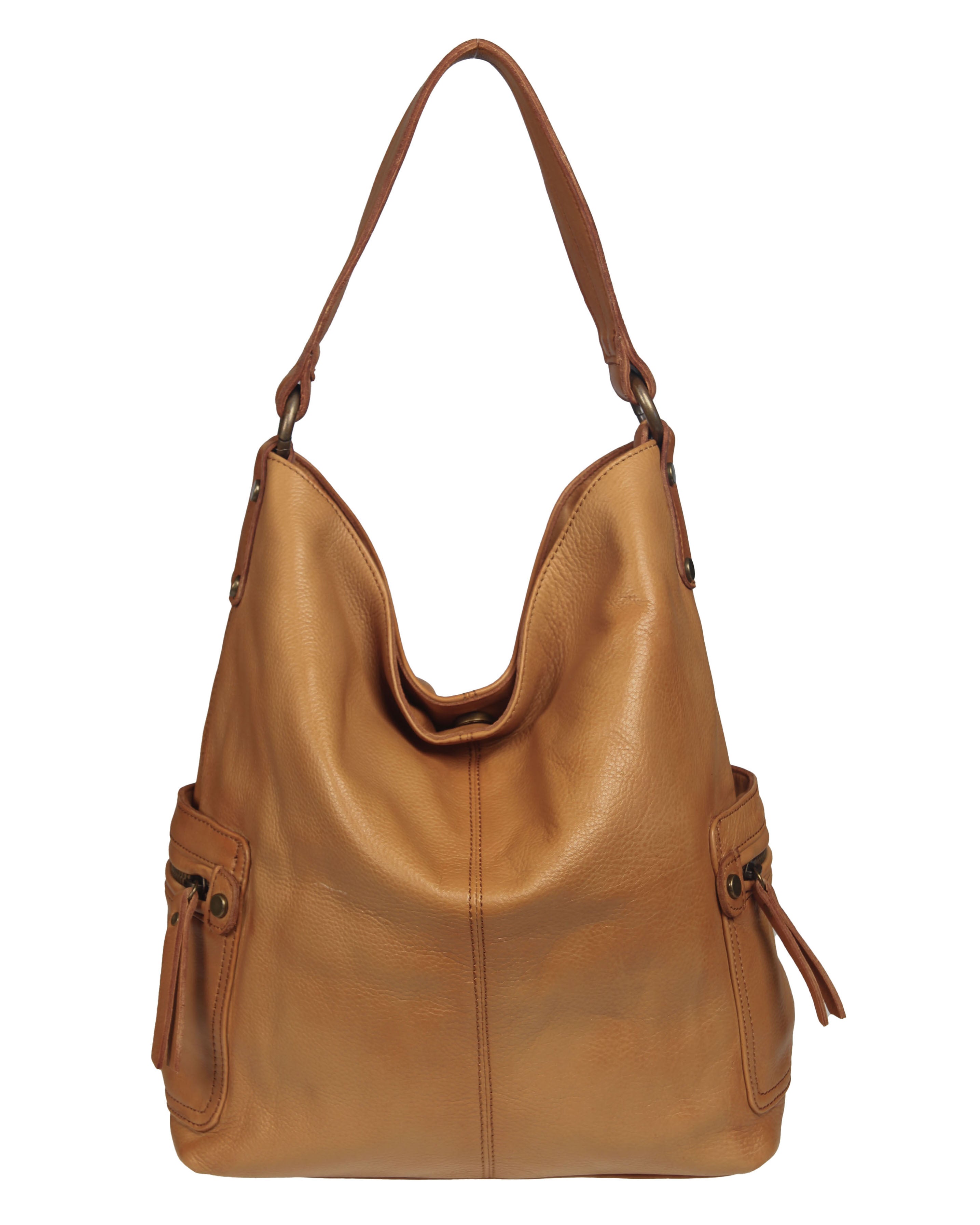 Tano Leather Hobo Handbag - Women's handbags