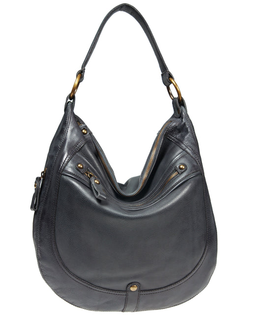 Rounded Hobo with EZ Front Zip