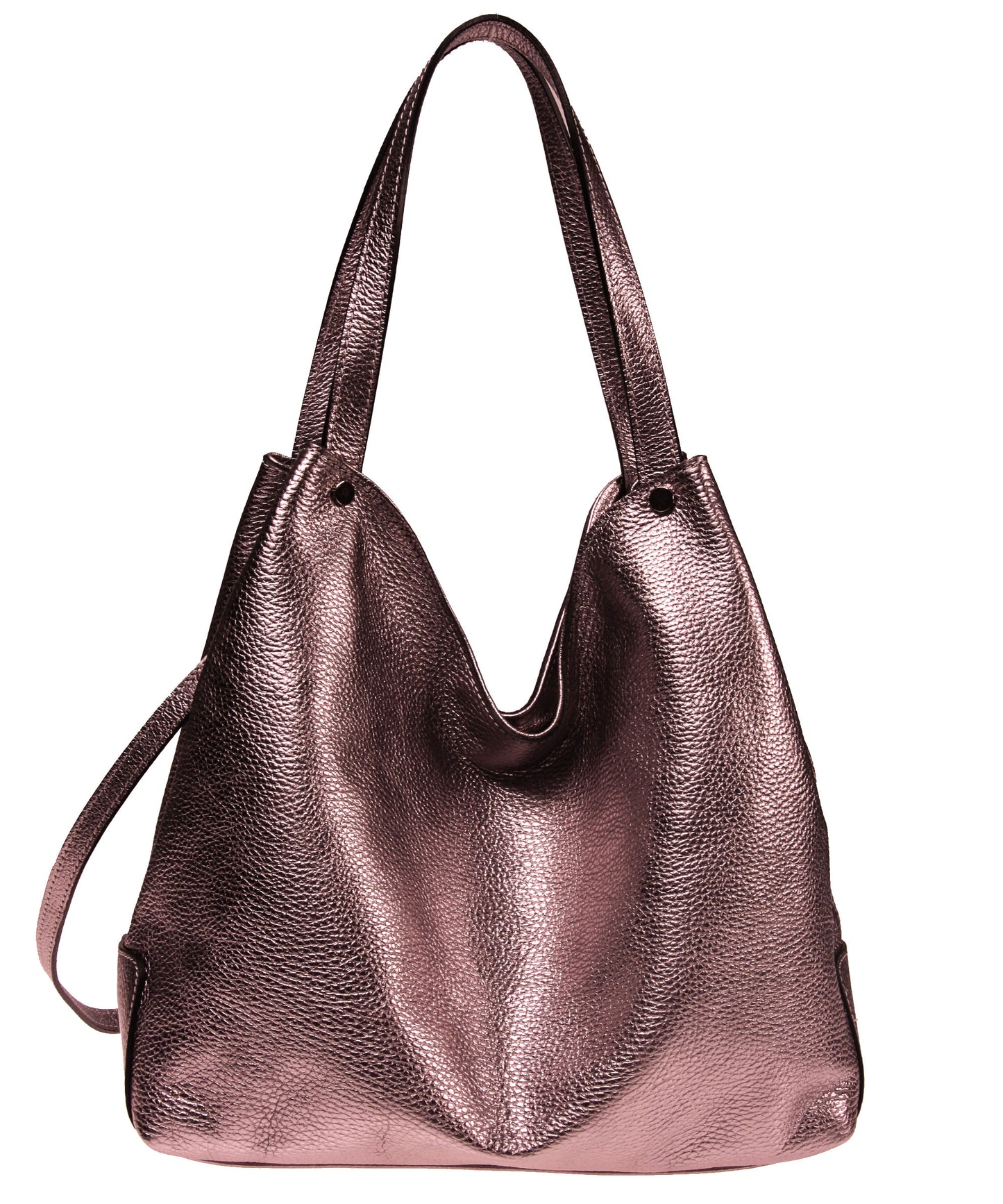 Italian Whipstitch Double Handle Hobo (4408282841172)