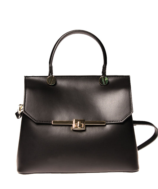 Italian Turn Lock Satchel (4397088374868)