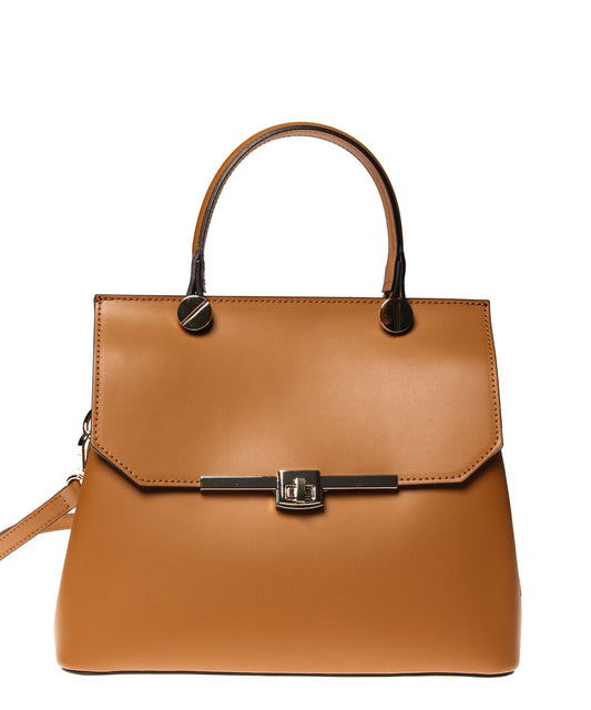 Italian Turn Lock Satchel (4397088702548)