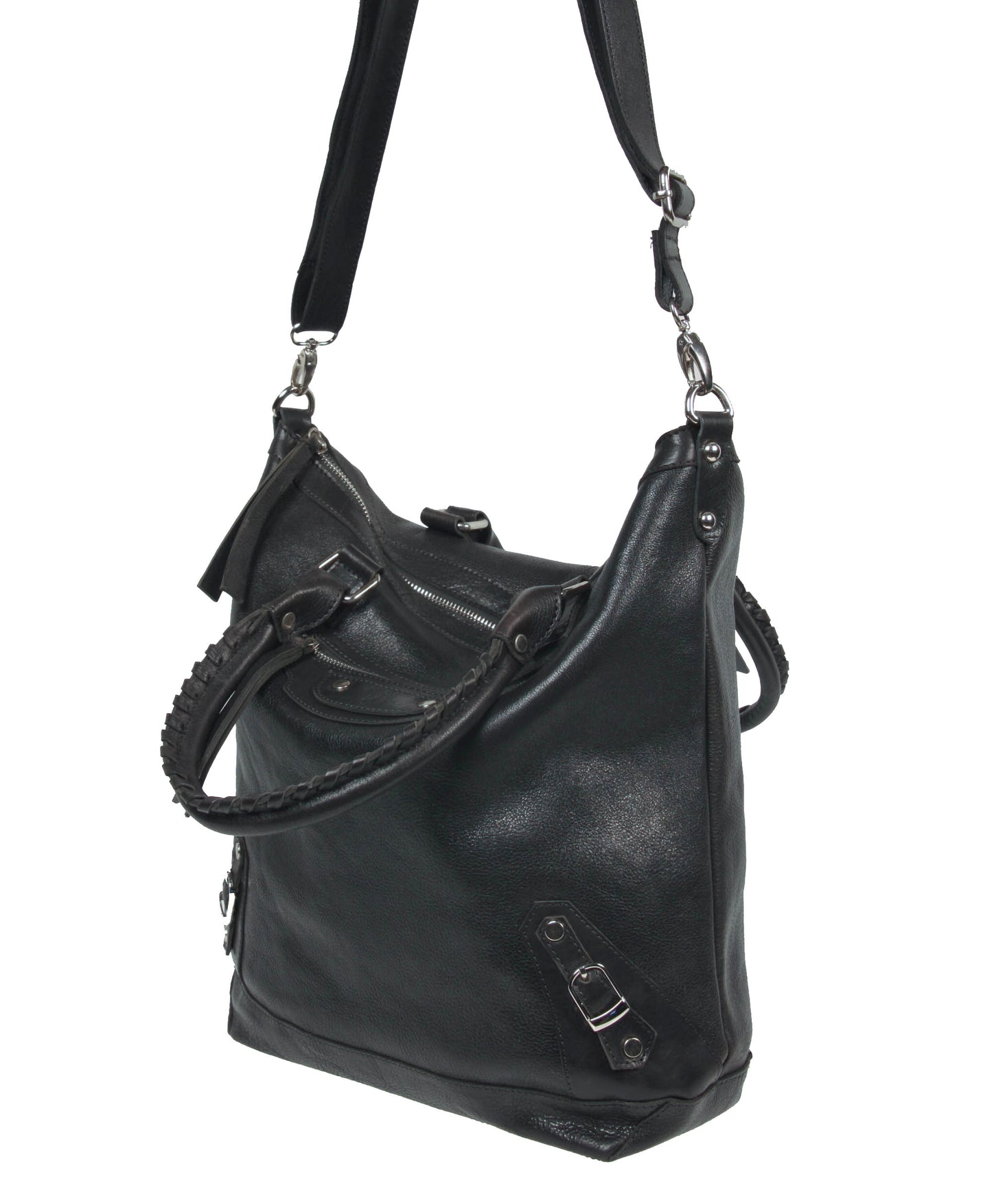 Whipstitch Handle Convertible Shopper
