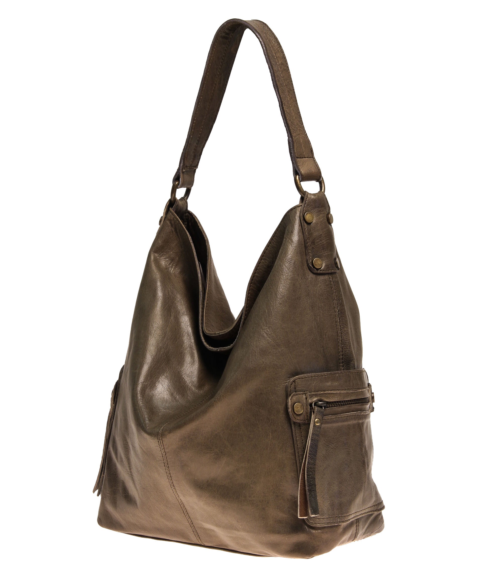 TANO BOOGIE BUCKET BAG ~RICH PEBBLED BROWN LEATHER ~ EUC | eBay